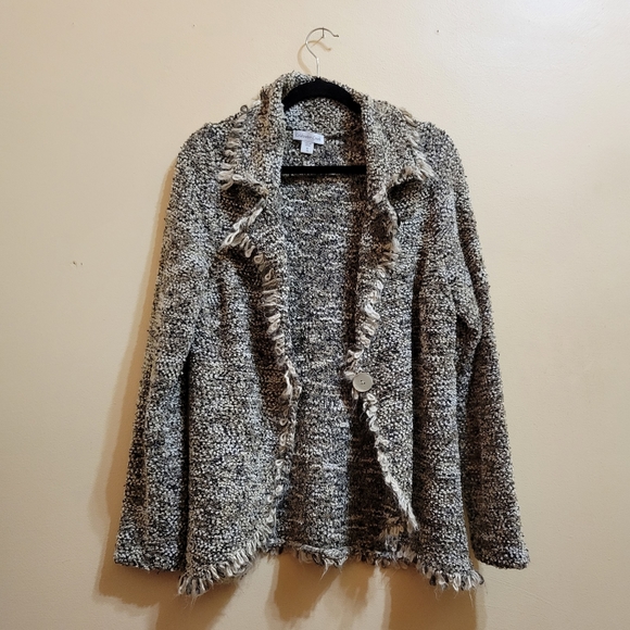 Coldwater Creek Sweaters Cold Water Creek Boucle Knit Notched